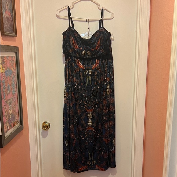Cora Moon Bird Print Camisole and Slit Skirt Set - Picture 2 of 8